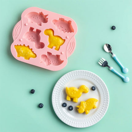 DIY 6 Grid Silicone Dinosaur Cake Mold Baby Food Supplement Mold Baking Tools - DealBuddy