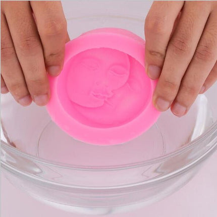 DIY Chocolate Cake Pudding Decoration Tool Face Silicone Model Baking Mold - DealBuddy