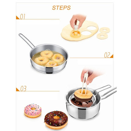 DIY Donut Mold Fondant Cake Plastic Kitchen Snack Tool - DealBuddy