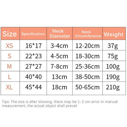 Dog Collar PVC Inflatable Pet Anti - snatch Collar, XS, S, M, L, XL - DealBuddy