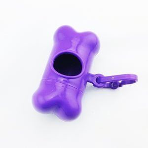 Dog Poop Dispenser Dog Poop Bag Bone Dispenser Case Pet Waste Bags, Pink, Green, Black, Red, Purple, Orange, Blue - DealBuddy