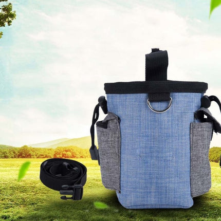 Dog Training Bag Outing Food Snacks Garbage Bag Dog Outing Training Waist Bag Pet Training Bag, Blue Waist Bag, Blue Waist Bag+Folding Bowl - DealBuddy