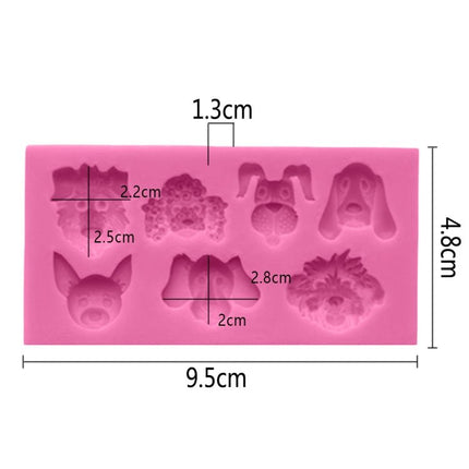 Dogs Shape Cartoon Silicone Fondant Cake Decorating Mold - DealBuddy