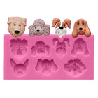 Dogs Shape Cartoon Silicone Fondant Cake Decorating Mold - DealBuddy