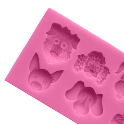 Dogs Shape Cartoon Silicone Fondant Cake Decorating Mold - DealBuddy
