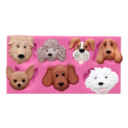 Dogs Shape Cartoon Silicone Fondant Cake Decorating Mold - DealBuddy