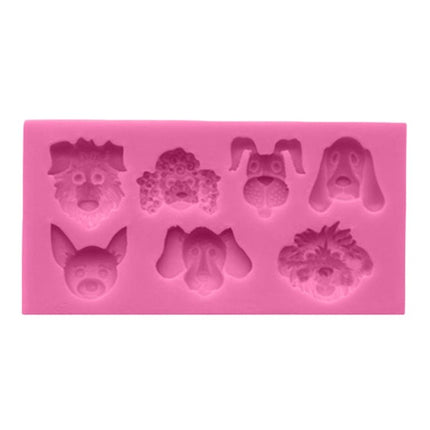 Dogs Shape Cartoon Silicone Fondant Cake Decorating Mold - DealBuddy
