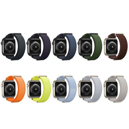 Double - Jointed Magnetic Metal - Tip Nylon Watch Band, For Apple Watch 49mm / 46mm / 45mm / 44mm, For Apple Watch 42mm / 41mm / 40mm / 38mm - DealBuddy