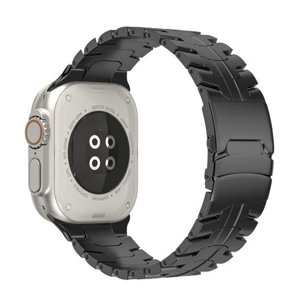 Double Lock Buckle Turtle Titanium Steel Watch Band, For Apple Watch SE 2023 44mm, For Apple Watch SE 2023 40mm, For Apple Watch Ultra 2 49mm, For Apple Watch Series 9 45mm, For Apple Watch Series 9 41mm, For Apple Watch Ultra 49mm                     ... - DealBuddy