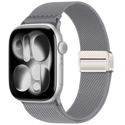 Double Magnetic Buckle Elastic Nylon Watch Band, For Apple Watch 49mm / 46mm / 45mm / 44mm, For Apple Watch 42mm / 41mm / 40mm / 38mm - DealBuddy