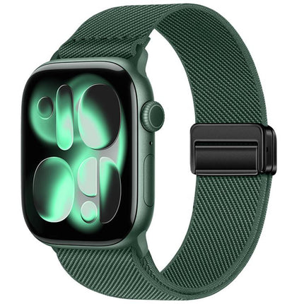 Double Magnetic Buckle Elastic Nylon Watch Band, For Apple Watch 49mm / 46mm / 45mm / 44mm, For Apple Watch 42mm / 41mm / 40mm / 38mm - DealBuddy