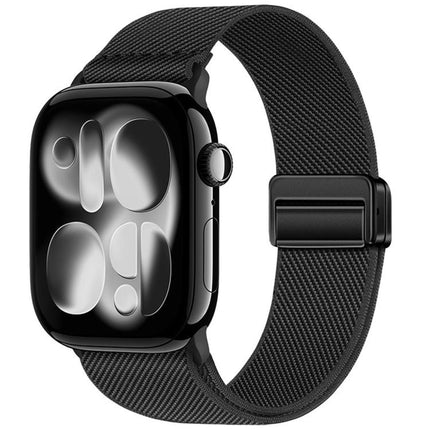 Double Magnetic Buckle Elastic Nylon Watch Band, For Apple Watch 49mm / 46mm / 45mm / 44mm, For Apple Watch 42mm / 41mm / 40mm / 38mm - DealBuddy
