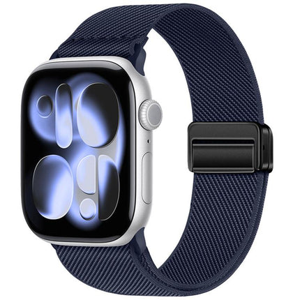 Double Magnetic Buckle Elastic Nylon Watch Band, For Apple Watch 49mm / 46mm / 45mm / 44mm, For Apple Watch 42mm / 41mm / 40mm / 38mm - DealBuddy