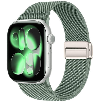 Double Magnetic Buckle Elastic Nylon Watch Band, For Apple Watch 49mm / 46mm / 45mm / 44mm, For Apple Watch 42mm / 41mm / 40mm / 38mm - DealBuddy