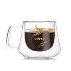 Double Wall Mug Office Mugs Heat Insulation Double Coffee Mug Coffee Glass Cup - DealBuddy