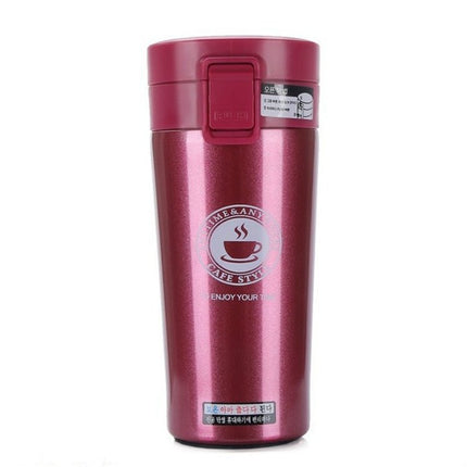 Double Wall Stainless Steel Vacuum Flasks 380ml Car Thermo Cup Coffee Tea Travel Mug Thermol Bottle - DealBuddy