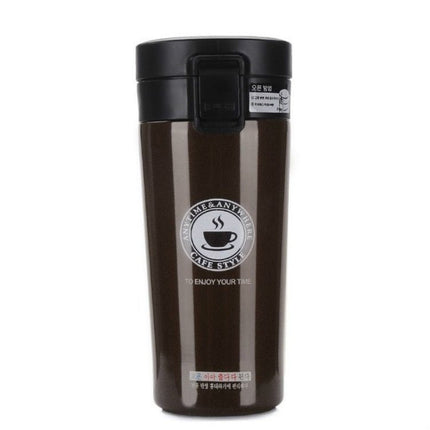 Double Wall Stainless Steel Vacuum Flasks 380ml Car Thermo Cup Coffee Tea Travel Mug Thermol Bottle - DealBuddy