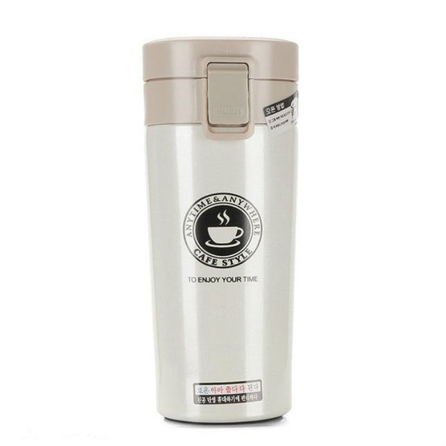 Double Wall Stainless Steel Vacuum Flasks 380ml Car Thermo Cup Coffee Tea Travel Mug Thermol Bottle - DealBuddy