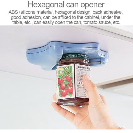 Effortless Bottle Can Opener Under the Kitchen Cabinet Countertop Lid Remover - DealBuddy