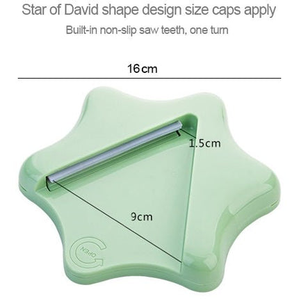 Effortless Bottle Can Opener Under the Kitchen Cabinet Countertop Lid Remover - DealBuddy