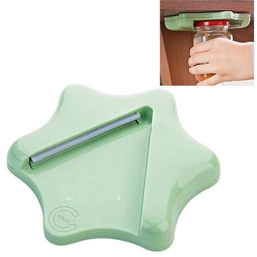 Effortless Bottle Can Opener Under the Kitchen Cabinet Countertop Lid Remover - DealBuddy