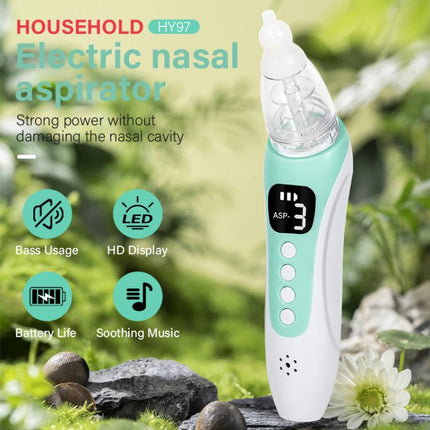 Electric Baby Nasal Aspirator with 3 Food - Grade Silicone Tips, Soothing Piano Music & Soft LED Lights - DealBuddy