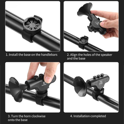 Electronic Cycling Bell Handlebar Horns Rechargeable Electric Bell Waterproof Adjustable Siren - DealBuddy