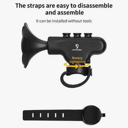 Electronic Cycling Bell Handlebar Horns Rechargeable Electric Bell Waterproof Adjustable Siren - DealBuddy