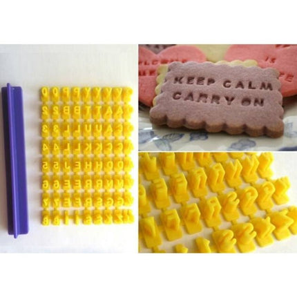 English Alphanumeric Symbol Seal Cookie Mold Movable Type Cake Mold Set - DealBuddy
