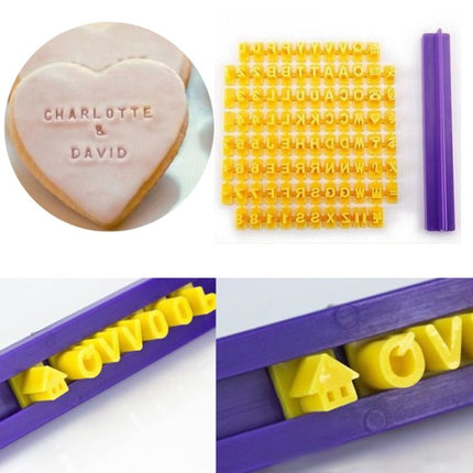 English Alphanumeric Symbol Seal Cookie Mold Movable Type Cake Mold Set - DealBuddy