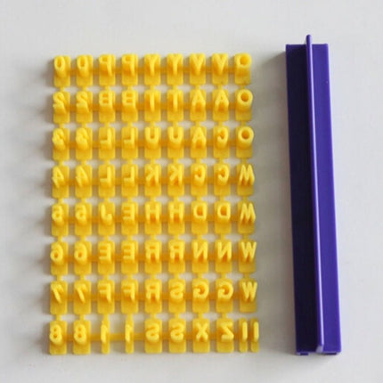 English Alphanumeric Symbol Seal Cookie Mold Movable Type Cake Mold Set - DealBuddy