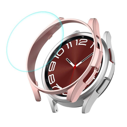 ENKAY Hat-Prince Electroplated Hard PC Case + 0.2mm 9H Glass Screen Protector, For Samsung Galaxy Watch6 Classic 47mm, For Samsung Galaxy Watch6 44mm, For Samsung Galaxy Watch6 40mm, For Samsung Galaxy Watch6 Classic 43mm - DealBuddy