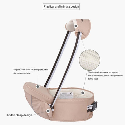 Ergonomic Baby Carrier with Hip Seat for Baby with Reflective Strip for 0 - 3 Years Old - DealBuddy