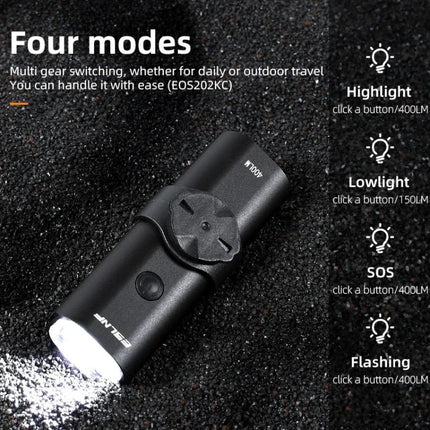 ESLNF Mountain Bike Headlight Waterproof Aluminum USB Charging Road Bike Light Cycling Gear - DealBuddy
