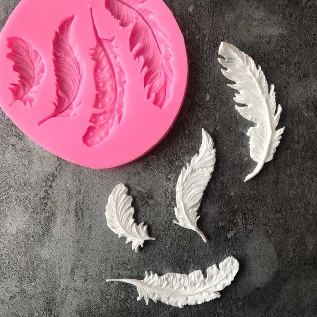 Feather Sugar Silicone Mold Fondant Mold Cake Decorating Tools - DealBuddy