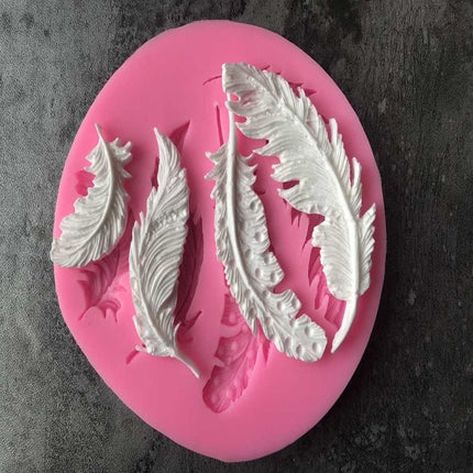 Feather Sugar Silicone Mold Fondant Mold Cake Decorating Tools - DealBuddy
