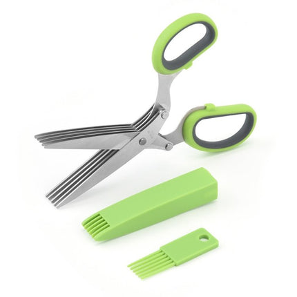 Five - Layer Vegetable Scissors Office Shredding Stainless Steel Scissors - DealBuddy