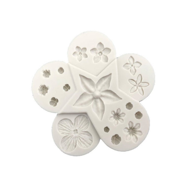 Flower and Leaf Combination Silicone Mold Fondant DIY Modeling Tool - DealBuddy