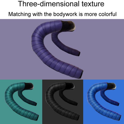 FMFXTRA F233 1pair Road Bicycle Handlebar Strap PU Stretchy And Shock - Absorbing Wrap - Around Tape - DealBuddy