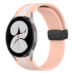 For Samsung Galaxy Watch 4 40mm / Pink+White