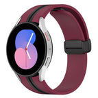 For Samsung Galaxy Watch 5 40mm / Wine Red+Black
