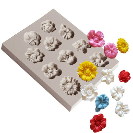 Fondant Cake Silicone Mold Chocolate Mold DIY Trumpet Flower Sun Flower Baking Decoration - DealBuddy