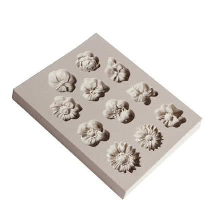 Fondant Cake Silicone Mold Chocolate Mold DIY Trumpet Flower Sun Flower Baking Decoration - DealBuddy