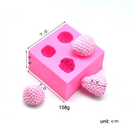Fondant Chocolate Cake Decorating Strawberry Silicone Mold - DealBuddy