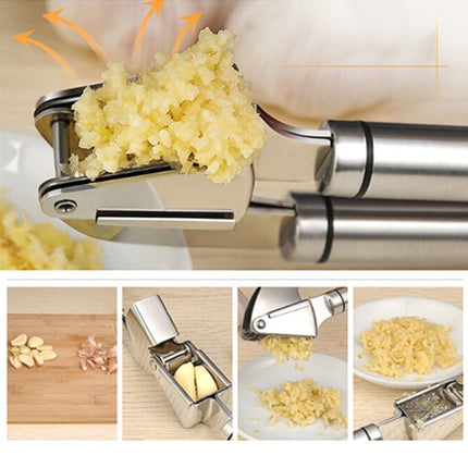 Food Grade 304 Stainless Steel Garlic Press Presser Crusher Slicer - DealBuddy