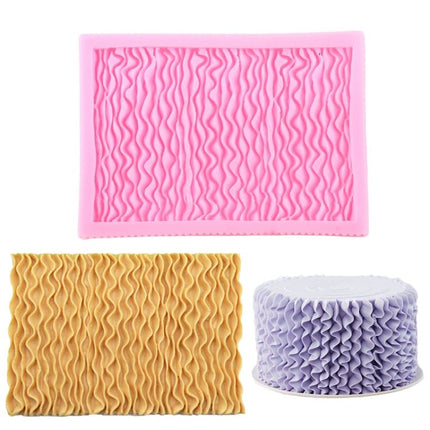 Food Grade Fondant Silicone Mold Pleated Skirt Cake Decorating Tool - DealBuddy