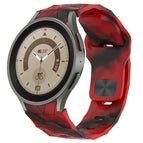 For Samsung Galaxy Watch 5 Pro  45mm / Camouflage Red