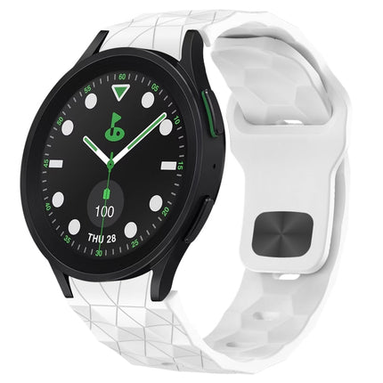 Football Texture Reverse Buckle Silicone Watch Band, For Samsung Galaxy Watch 6 44mm, For Samsung Galaxy Watch 6 40mm, For Samsung Galaxy Watch 6 Classic 43mm, For Samsung Galaxy watch 5 Pro Golf Edition - DealBuddy