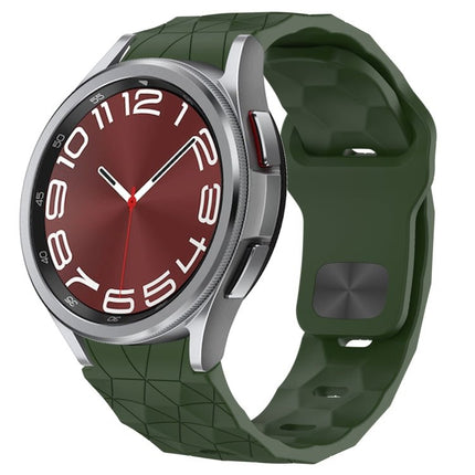 Football Texture Reverse Buckle Silicone Watch Band, For Samsung Galaxy Watch 6 44mm, For Samsung Galaxy Watch 6 40mm, For Samsung Galaxy Watch 6 Classic 43mm, For Samsung Galaxy watch 5 Pro Golf Edition - DealBuddy