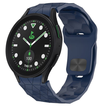 Football Texture Reverse Buckle Silicone Watch Band, For Samsung Galaxy Watch 6 44mm, For Samsung Galaxy Watch 6 40mm, For Samsung Galaxy Watch 6 Classic 43mm, For Samsung Galaxy watch 5 Pro Golf Edition - DealBuddy